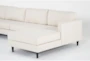 Calais Vanilla 142" 4 Piece Sectional with Right Arm Facing Chaise - Detail