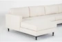 Calais Vanilla 142" 4 Piece Sectional with Left Arm Facing Chaise - Detail