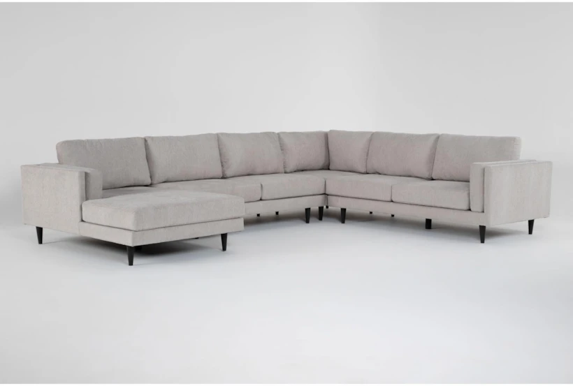 Aries Seal 145" 4 Piece Sectional with Left Arm Facing Chaise - 360