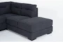 Carter Blue 116" 2 Piece Sectional with Right Arm Facing Corner Chaise - Detail