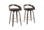 Gregg Brown Faux Leather Counter Stool Set Of 2 - Signature
