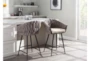 Braiden Cream And Grey Faux Leather Counter Stool - Room
