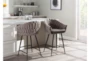 Braiden Grey Faux Leather Counter Stool - Room