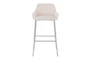 Danny Chrome And Cream Bar Stool Set Of 2 - Front