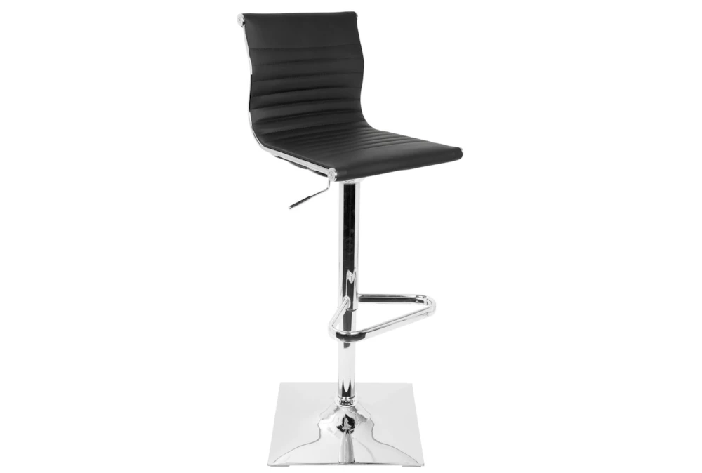 Molly Black Faux Leather Adjustable Barstool