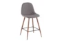 Abel Charcoal Counter Stool Set Of 2 - Front