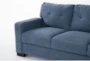 Avery Blue 116" 2 Piece Sectional with Left Arm Facing Sofa & Ottoman - Detail