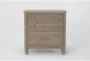 Cambria Grey 2-Drawer Nightstand With USB - Signature