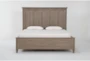 Cambria Grey California King Wood Panel Bed - Signature
