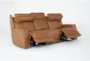 Thornton Leather 91" Zero Gravity Reclining Sofa with Power Headrest, Power Lumbar & USB - Side