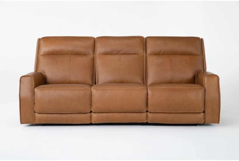 Thornton Leather 91" Zero Gravity Reclining Sofa with Power Headrest, Power Lumbar & USB - 360