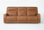 Thornton Leather 91" Zero Gravity Reclining Sofa with Power Headrest, Power Lumbar & USB - Signature