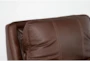 Montana Brown Leather Zero Gravity Recliner with Power Headrest & USB - Detail
