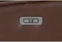 Montana Brown Leather Zero Gravity Recliner with Power Headrest & USB - Hardware