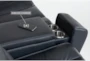 Montana Blue Leather 7 Piece Zero Gravity Reclining Modular Sectional with Power Headrest & USB - Detail
