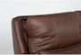 Montana Brown Leather 5 Piece Zero Gravity Reclining Modular Sectional with Power Headrest & USB - Detail