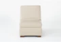 Bisbee Ivory Leather Storage Cocktail Ottoman/Chair - Front