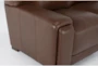 Bisbee Chestnut Leather 2 Piece Sofa & Loveseat Set - Detail