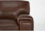 Bisbee Chestnut Leather 3 Piece Sofa, Chair & Ottoman Set - Detail