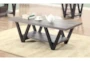 Victoria Grey Rectangle Coffee Table With Storage        - Room