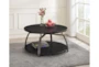 Perkin Round Coffee Table With Storage - Room