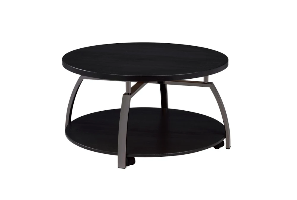 Perkin Round Coffee Table With Storage