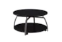 Perkin Round Coffee Table With Storage - Signature