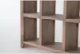 Easton 72" Natural Room Divider Bookcase - Detail