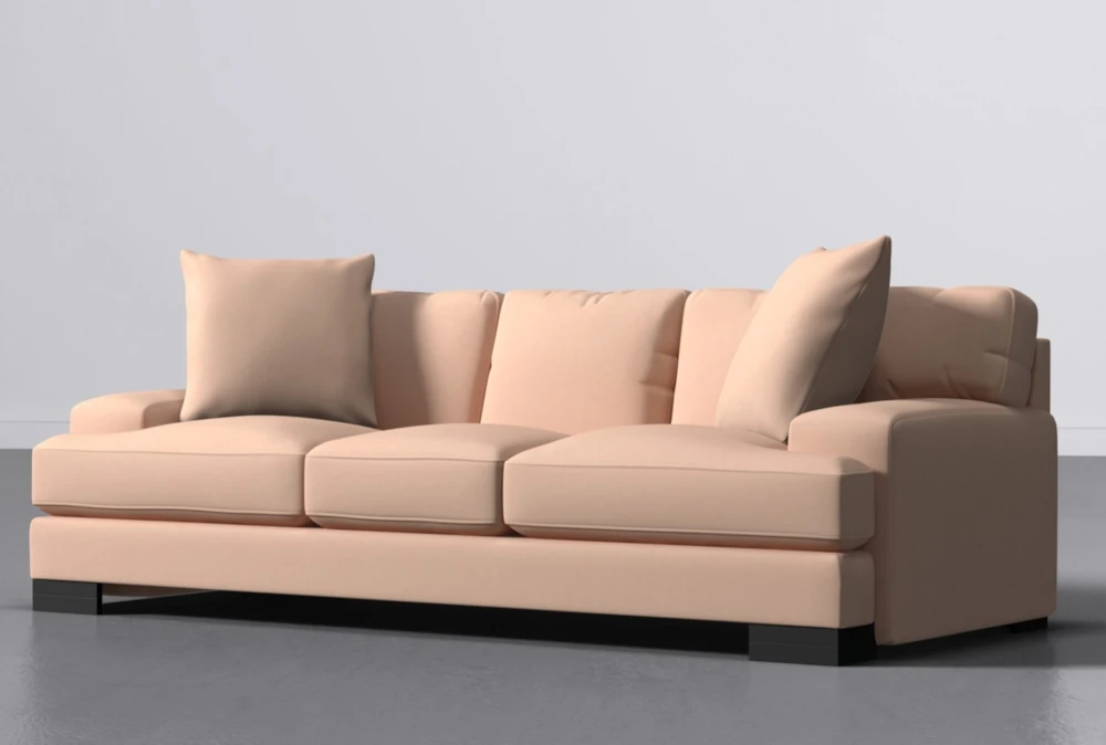 Aidan V Blush Pink 95" Sofa