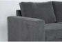 Sebastian Slate 109" 2 Piece Sectional with Left Arm Facing Convertible Sleeper - Detail