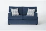 Colby Navy 64" Loveseat - Signature