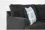 Colby Smoke 3 Piece Queen Sleeper Sofa, Love & Chair Set - Detail