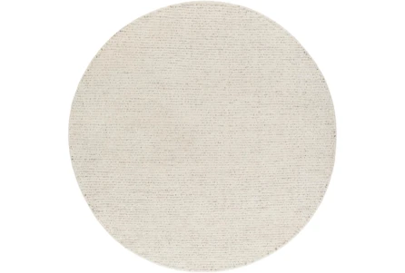8' Round Rug-Lincoln Ivory And Beige Woven - Main