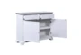 32X42 White With Black Top Cabinet 2 Drawers + 2 Doors - Detail