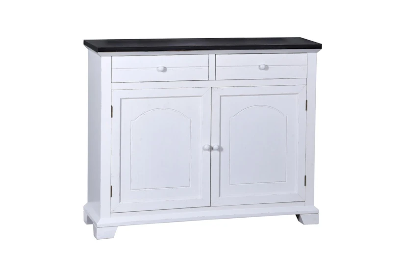 32X42 White With Black Top Cabinet 2 Drawers + 2 Doors - 360