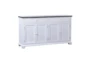 60" White With Black Top Cabinet With 2 Drawers + 4 Doors - Signature