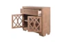 34X36 Natural Brown One Drawer + 2 Glass Door Wooden Cabinet - Detail