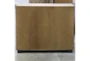 40" Brown Two Door Dimensional Squares Wooden Cabinet - Room