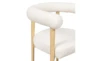 Spary Cream Boucle Dining Arm Chair - Detail