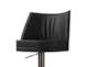 Gale Black Faux Leather Adjustable Stool - Detail
