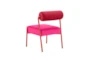 Jole Hot Pink Velvet Dining Chair Set Of 2 - Back