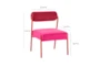 Jole Hot Pink Velvet Dining Chair Set Of 2 - Detail