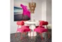 Jole Hot Pink Velvet Dining Chair Set Of 2 - Room