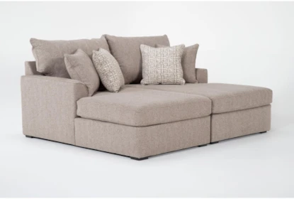Belinha Ii Taupe Double Chaise Lounge Living Es
