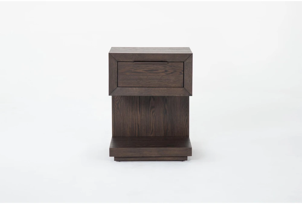 Pierce Espresso II 1-Drawer Nightstand With Usb And Power Outlets
