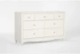Madison White II 7-Drawer Dresser - Side