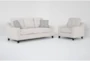 Macie Cream 2 Piece Sofa & Chair Set - Signature