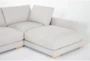 Lindsey Sand 127" 2 Piece Sectional with Right Arm Facing Chaise & Cocktail Ottoman - Detail
