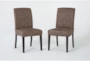 Garten Dapple Armless With Back Dining Chair With Espresso Finish Set Of 2 - Signature