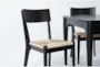 Austen 72-90" Extendable Dining With Woven Bench + Woven Chair Set For 8 - Detail